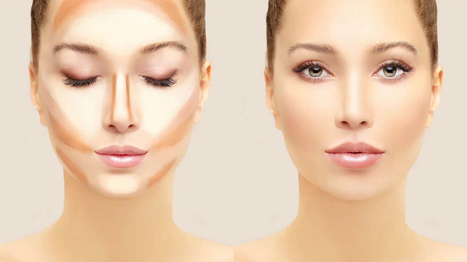 maquillage du contouring